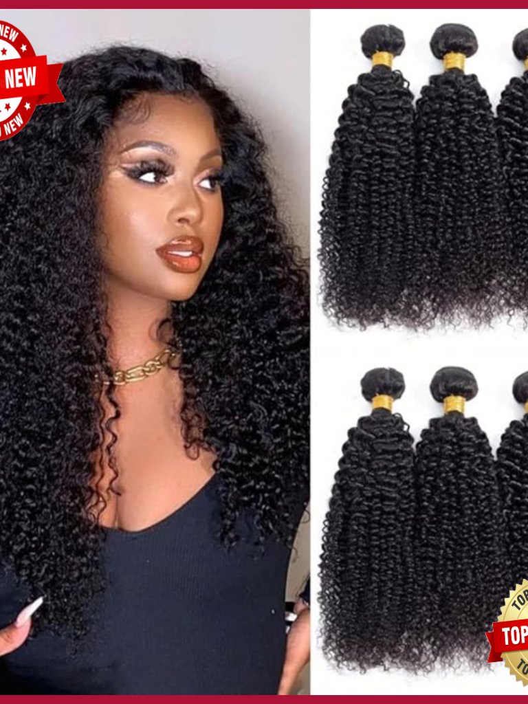 24 Inch Raw Virgin Human Hair Extensions Curly Bundles Sew In